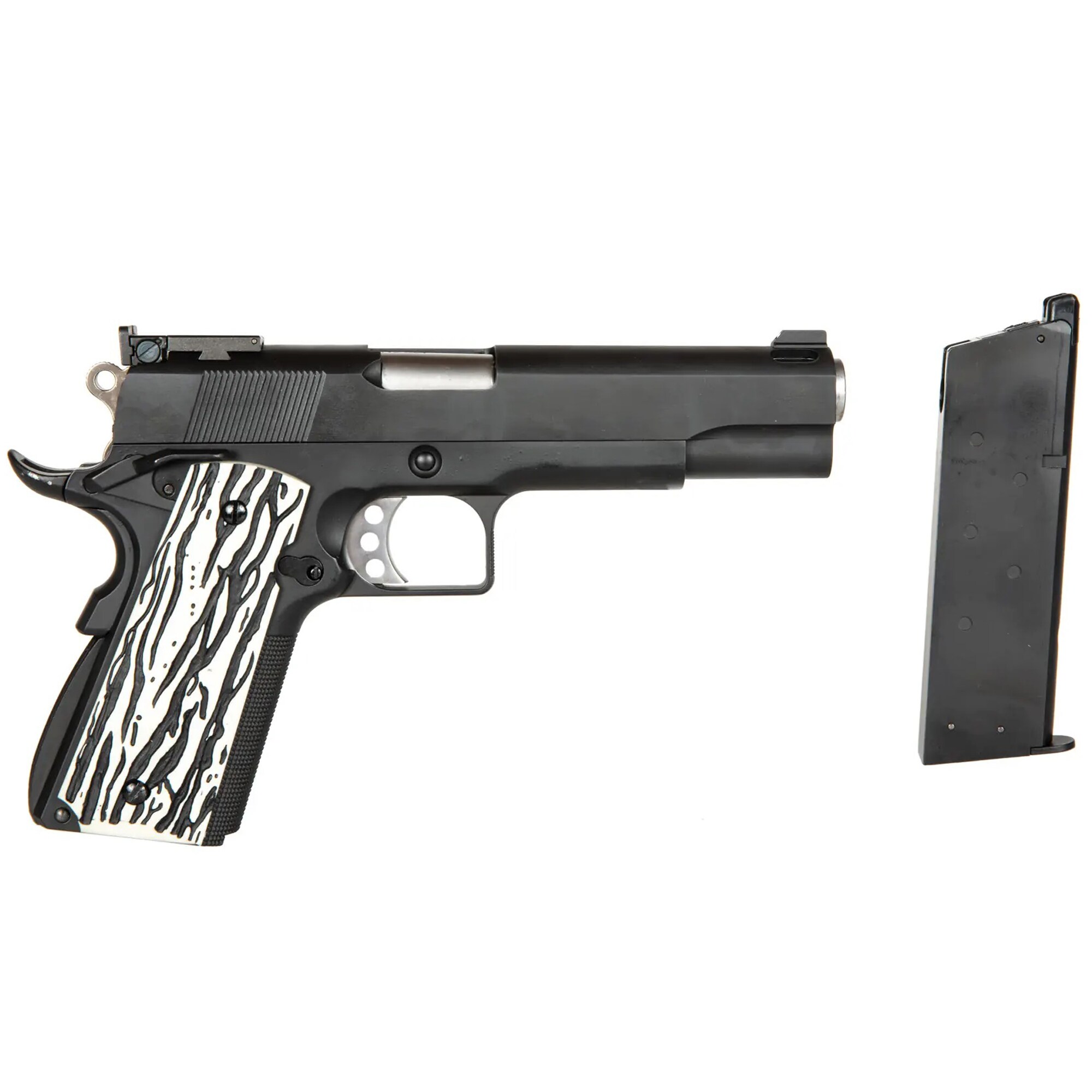 Pistolet GBB We Colt M1911 ver. B - Black/White