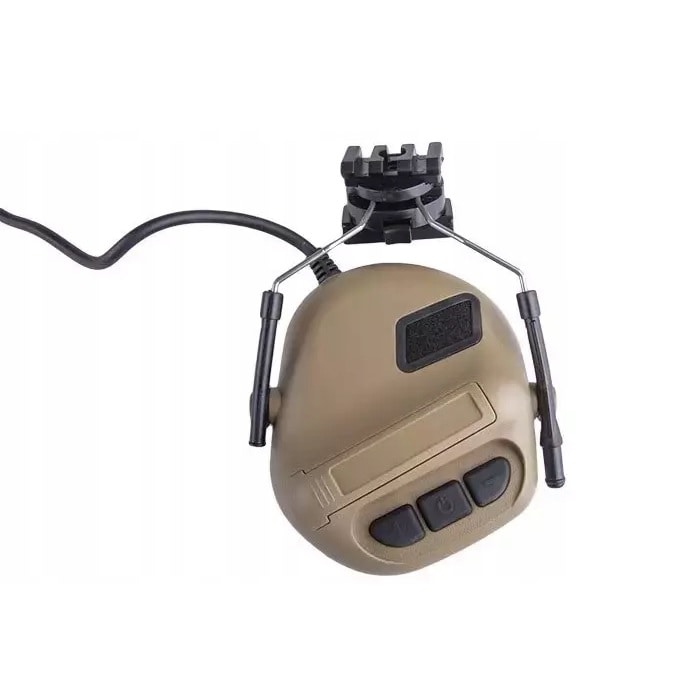 Zestaw słuchawkowy ERM H Specna Arms do hełmów - Tan
