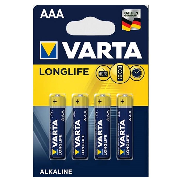 Лужна батарейка Varta Longlife LR03 AAA - 4 шт.