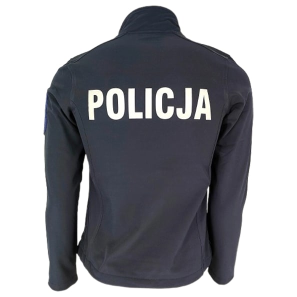 Kurtka damska Softshell Policji z rzepami i zamkami - Granatowa
