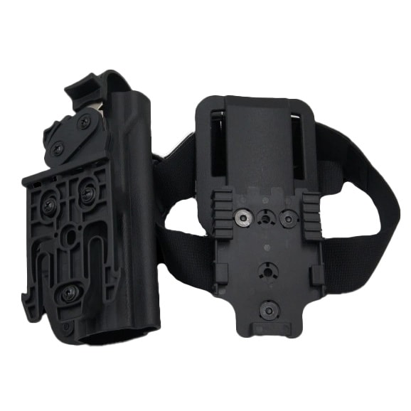 Kabura Doubletap Gear Strighter z paskiem na udo do pistoletu Walther P99 lewa - Czarna