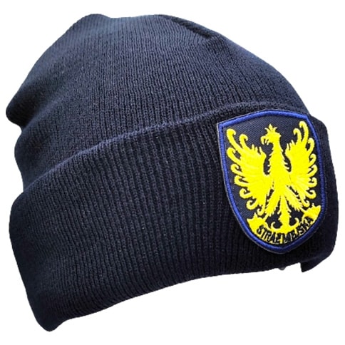 Зимова шапка Міської державної охорони з емблемою - Темно-синя