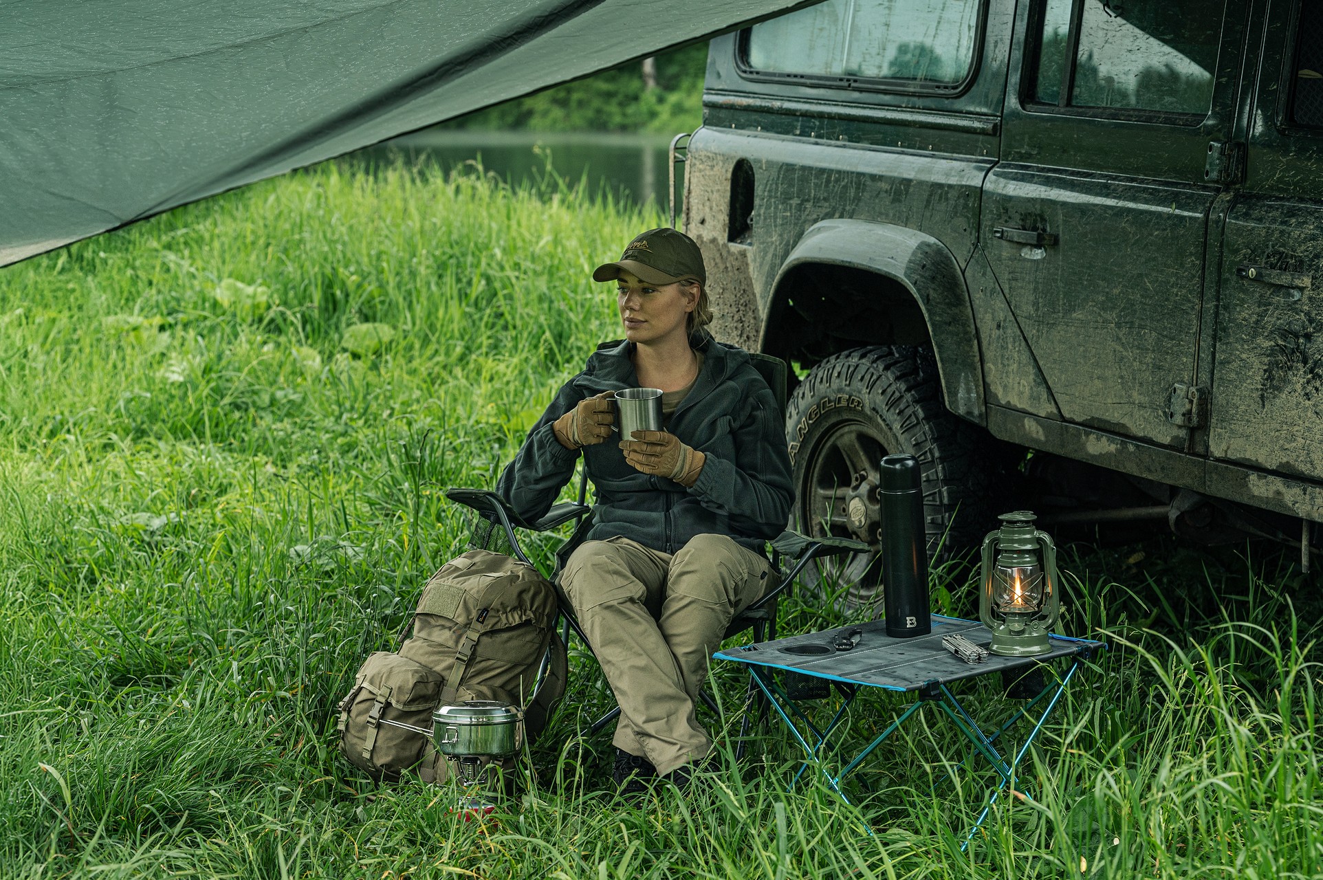 Туристичний стіл Highlander Outdoor Minus One - Blue/Grey