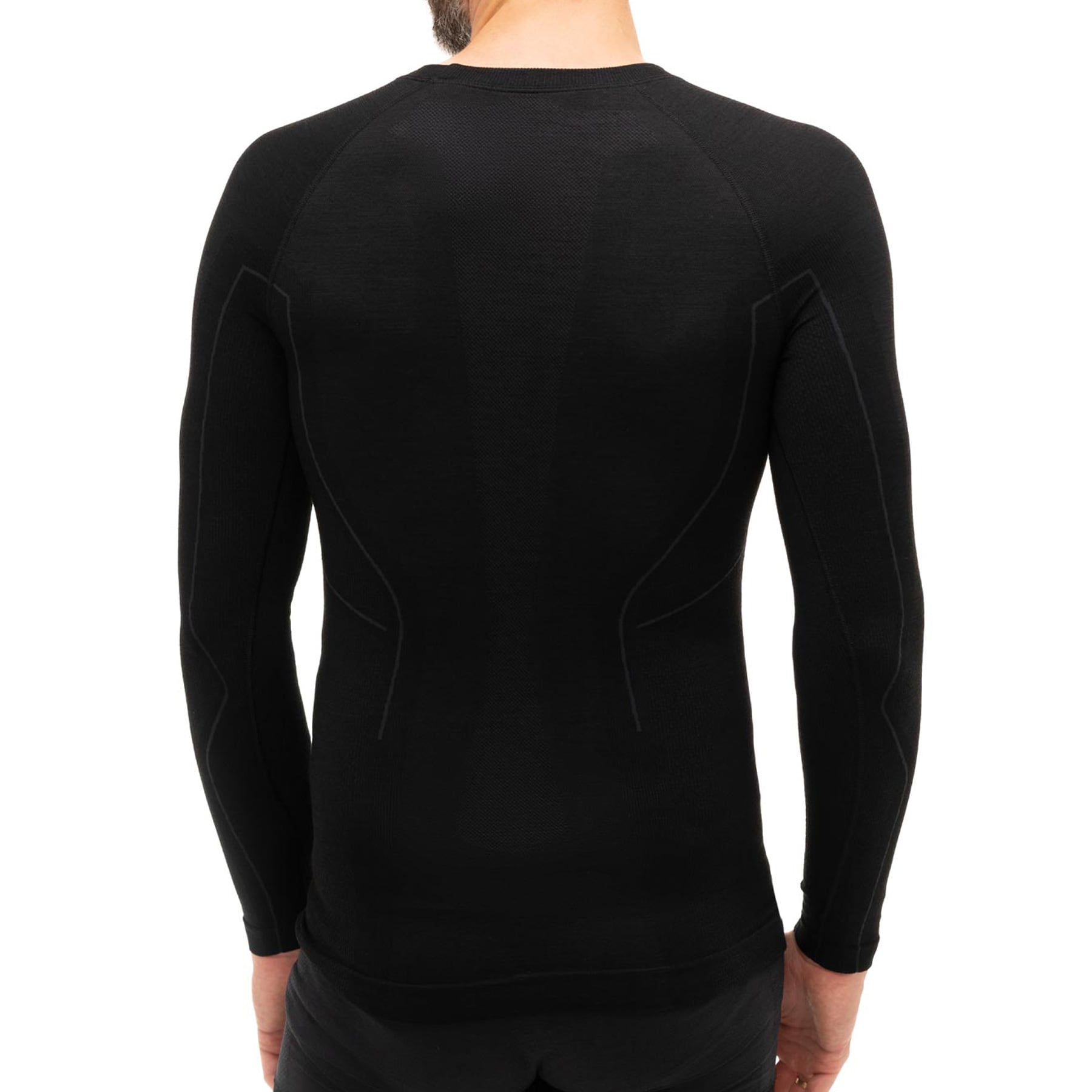 Термоактивна футболка Brubeck Active Wool - Чорна