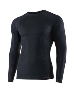 Термоактивна футболка Brubeck Active Wool - Чорна Термоактивна футболка Brubeck Active Wool - Чорна