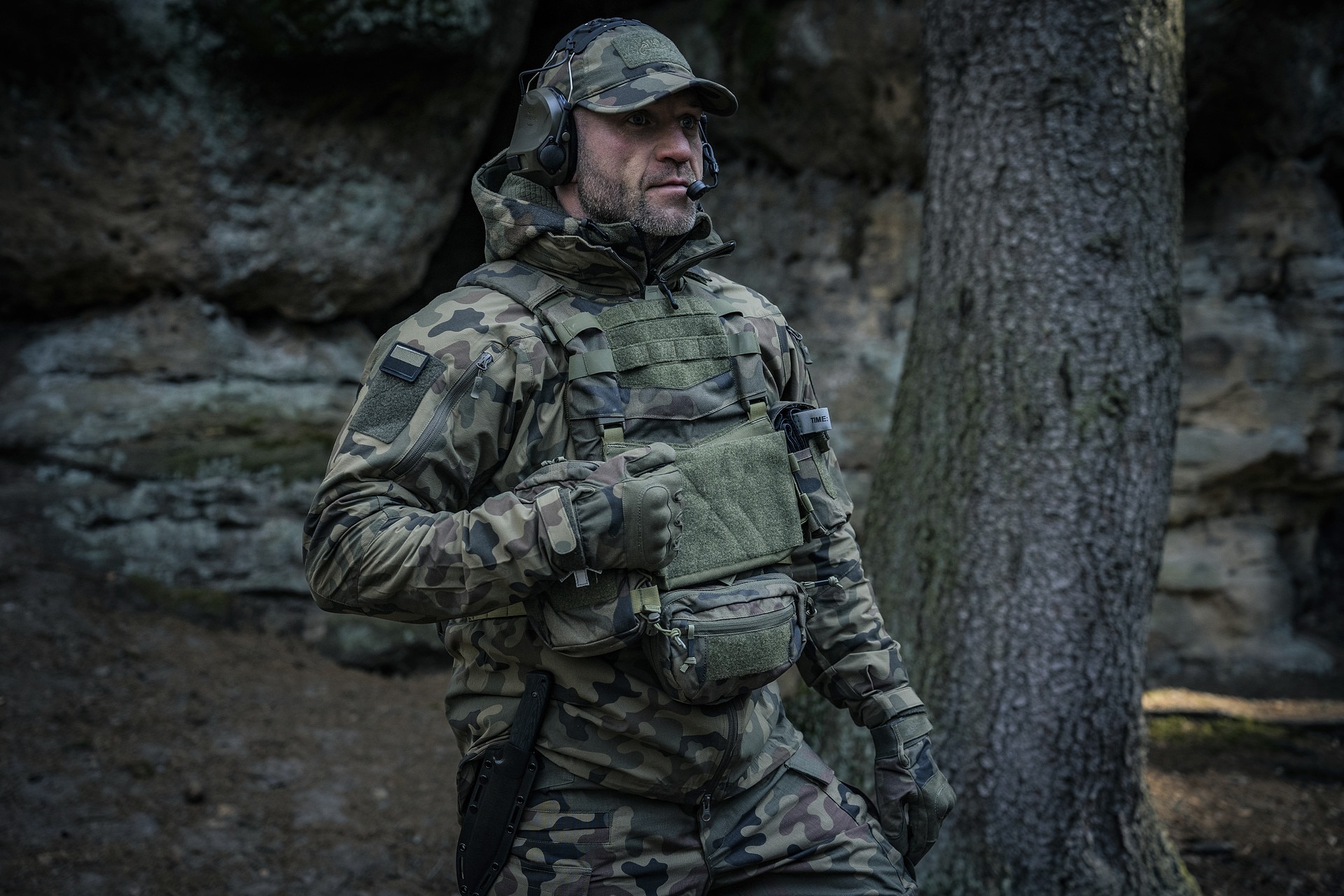 Модульна плитоноска Helikon-Tex Guardian Military Set wz.93 Pantera PL Woodland - для плит L