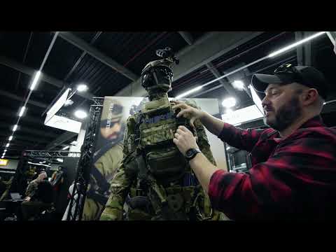 Modułowa kamizelka taktyczna Helikon Guardian Military Set PL Woodland - na płyty L