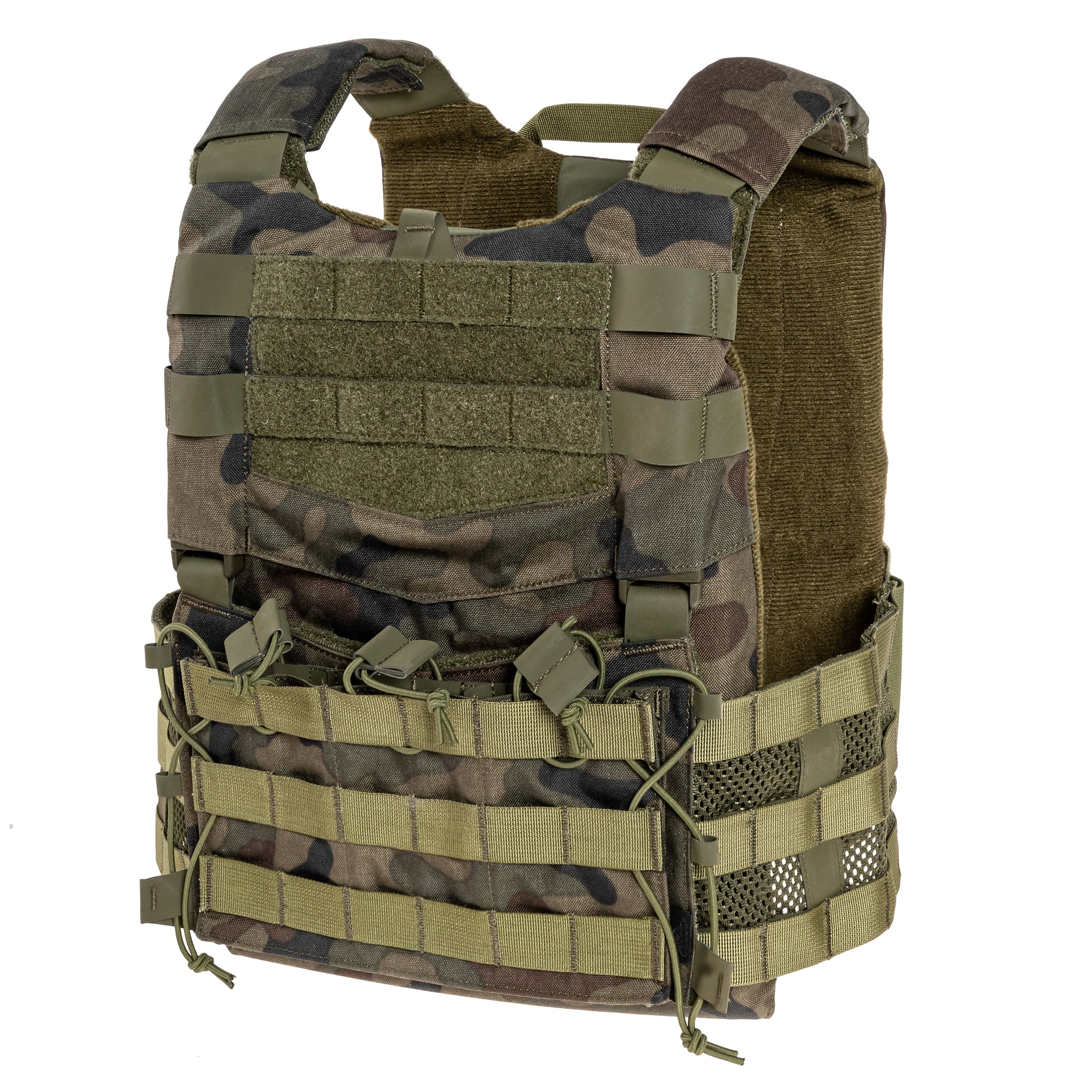 Modułowa kamizelka taktyczna Helikon Guardian Military Set PL Woodland - na płyty M
