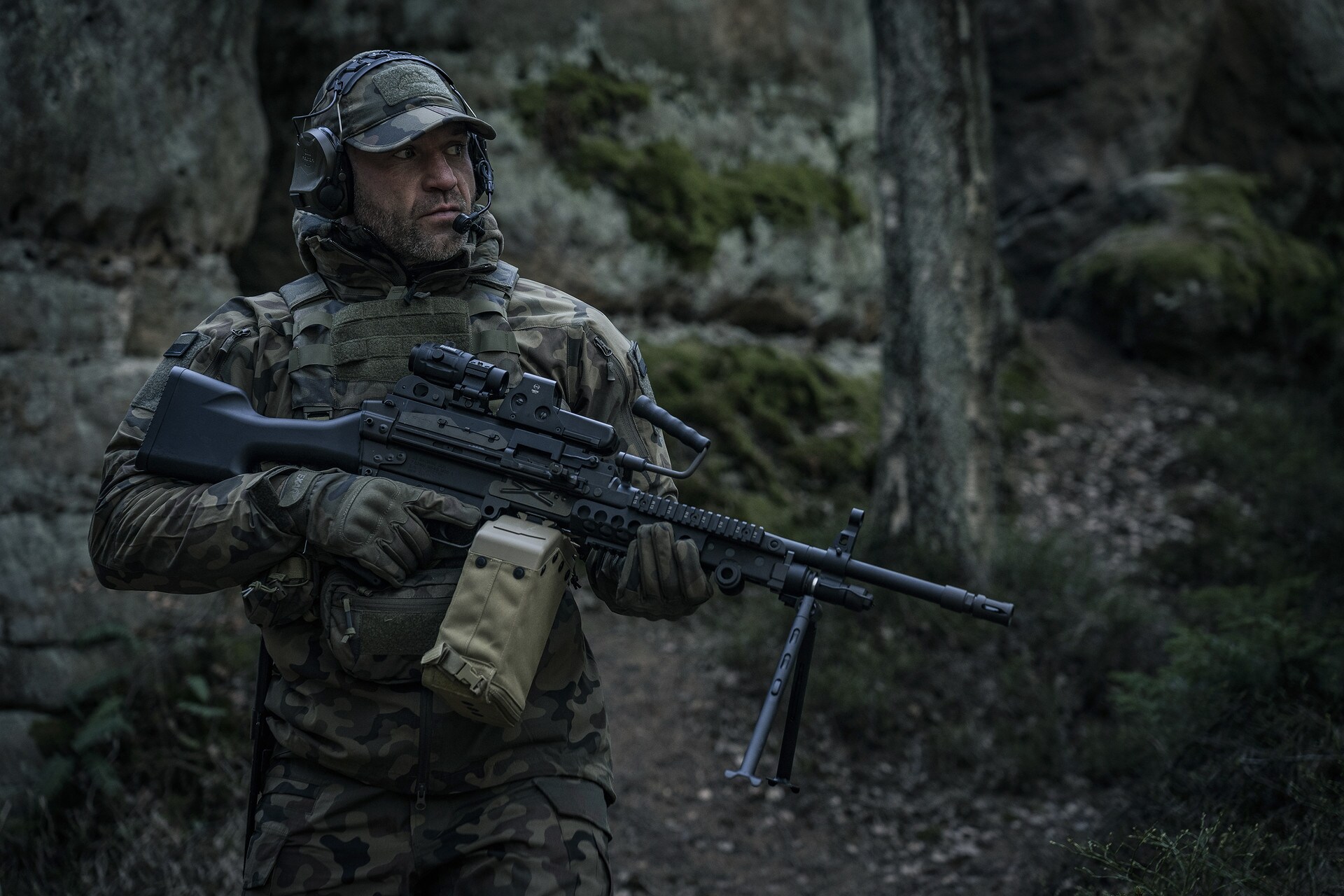 Helikon-Tex Guardian Military Set Modular Tactical Vest wz.93 Pantera PL Woodland - for M plates