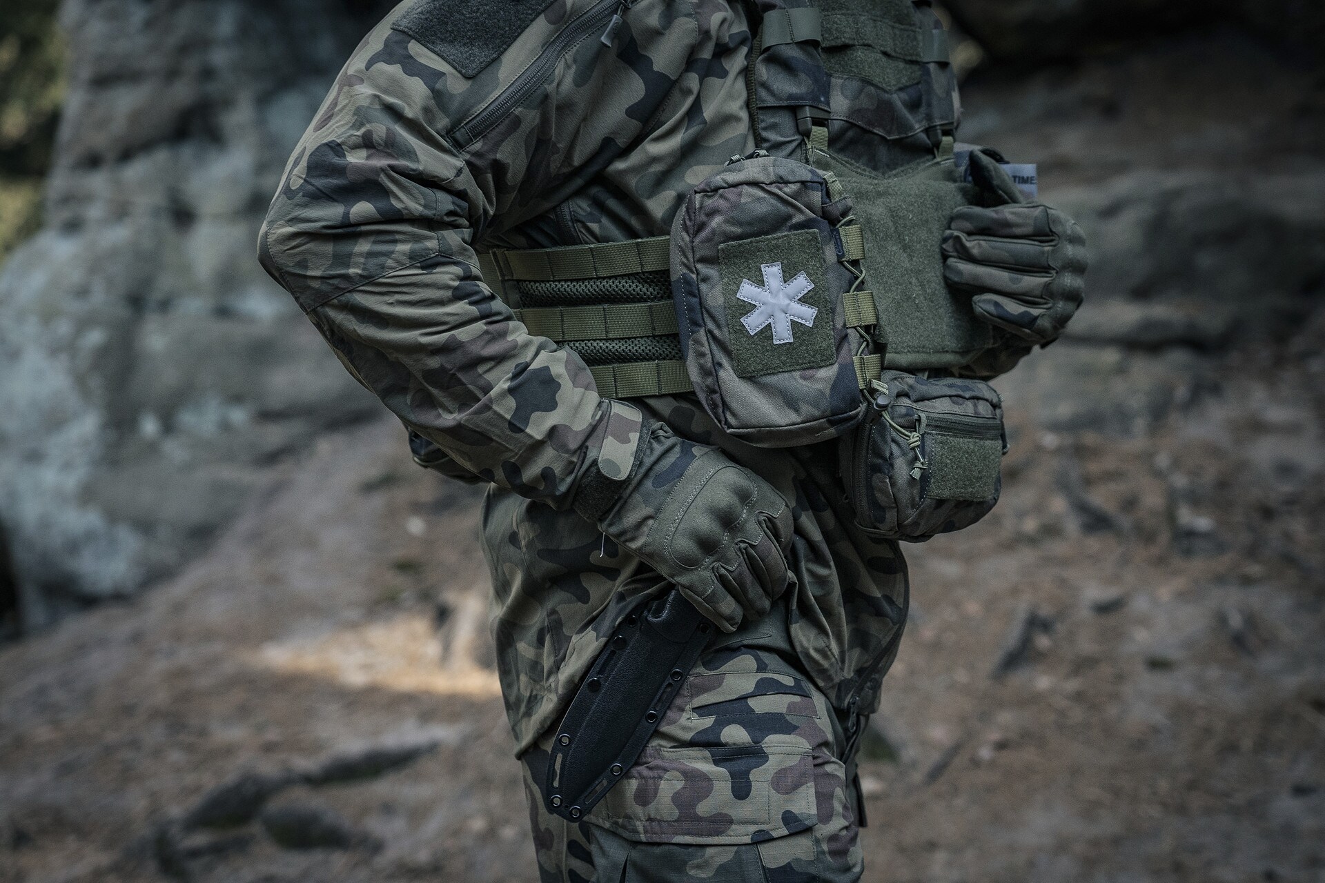 Helikon-Tex Guardian Military Set Modular Tactical Vest wz.93 Pantera PL Woodland - for M plates