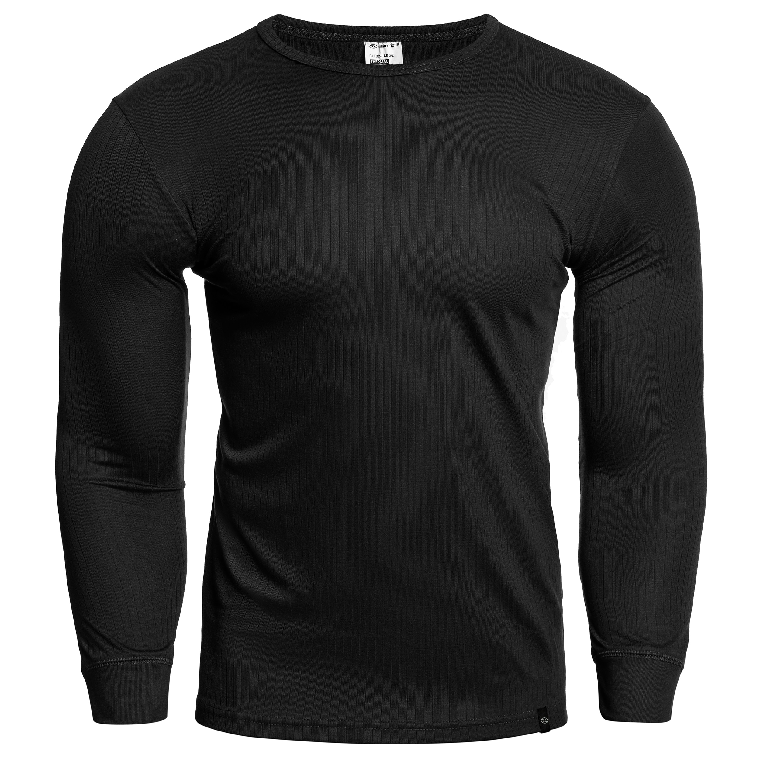 Термоактивна футболка Highlander Outdoor Thermal Base Layer Long Sleeve - Black 