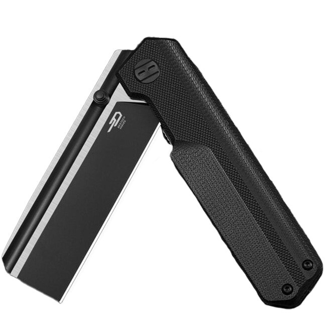 Bestech Knives Tardis by Ostap Hel Folding Knife - Two-Tone/Black