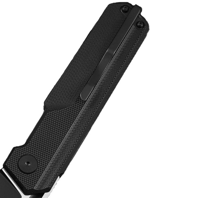 Bestech Knives Tardis by Ostap Hel Folding Knife - Two-Tone/Black