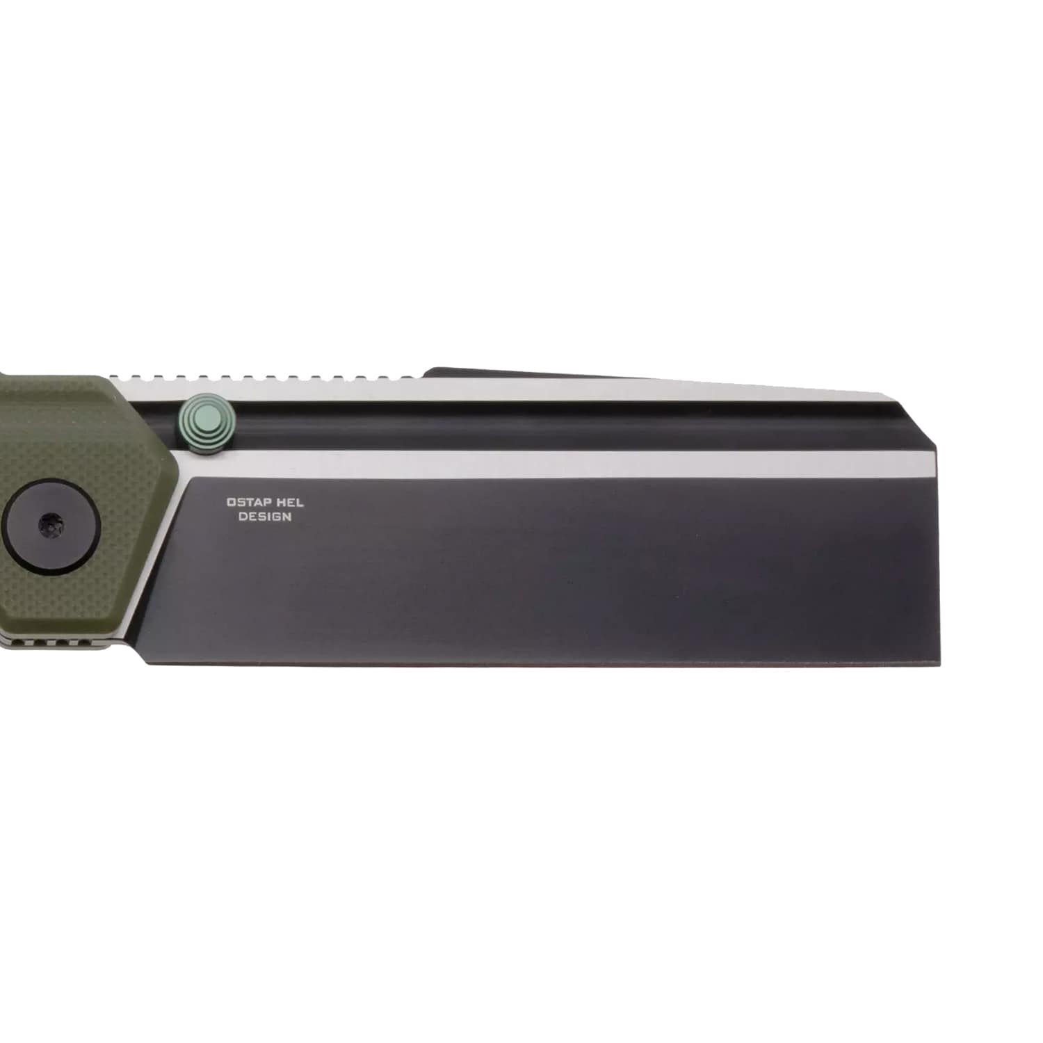 Bestech Knives Tardis by Ostap Hel Folding Knife - Two-Tone/OD Green