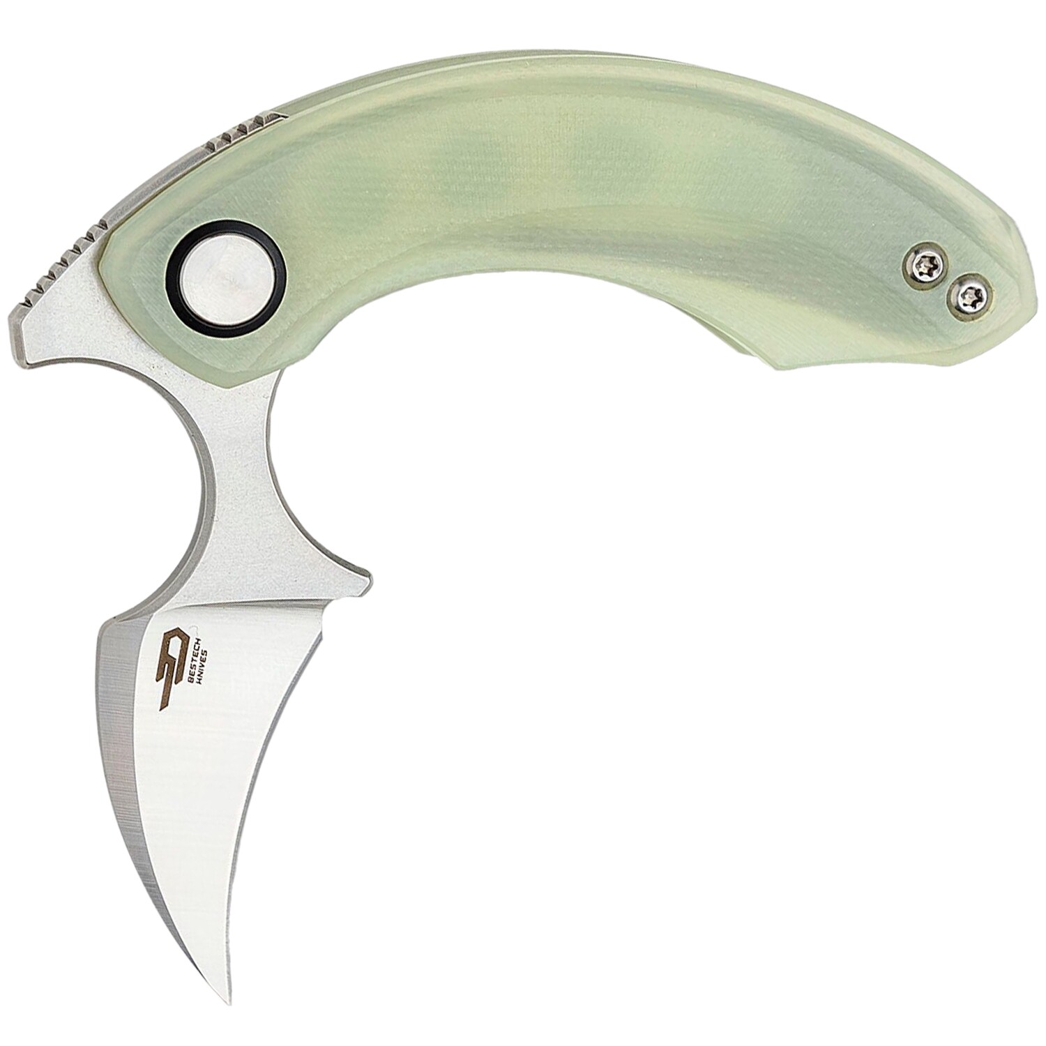 Nóż składany Bestech Knives Strelit - Satin/Jade G10