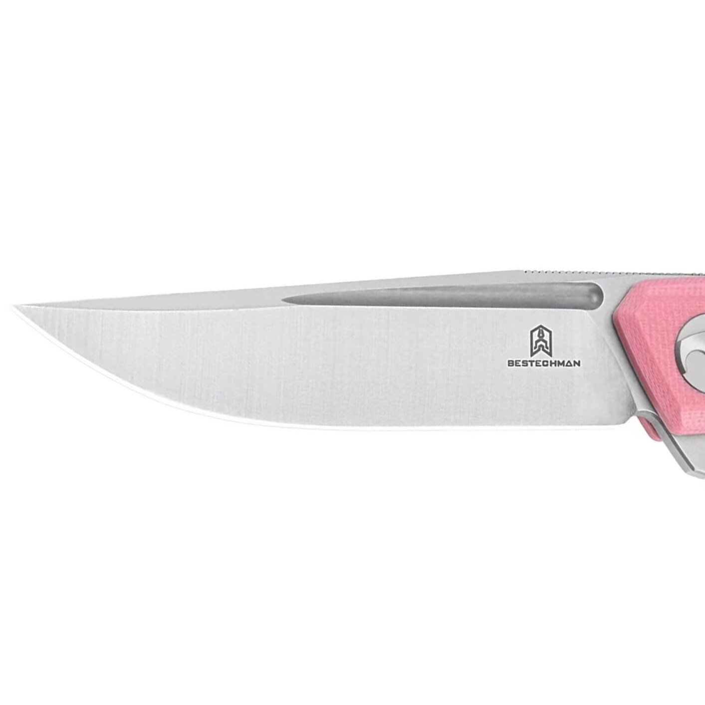 Складаний ніж Bestechman Mini Dundee - Pink/Satin Stonewash