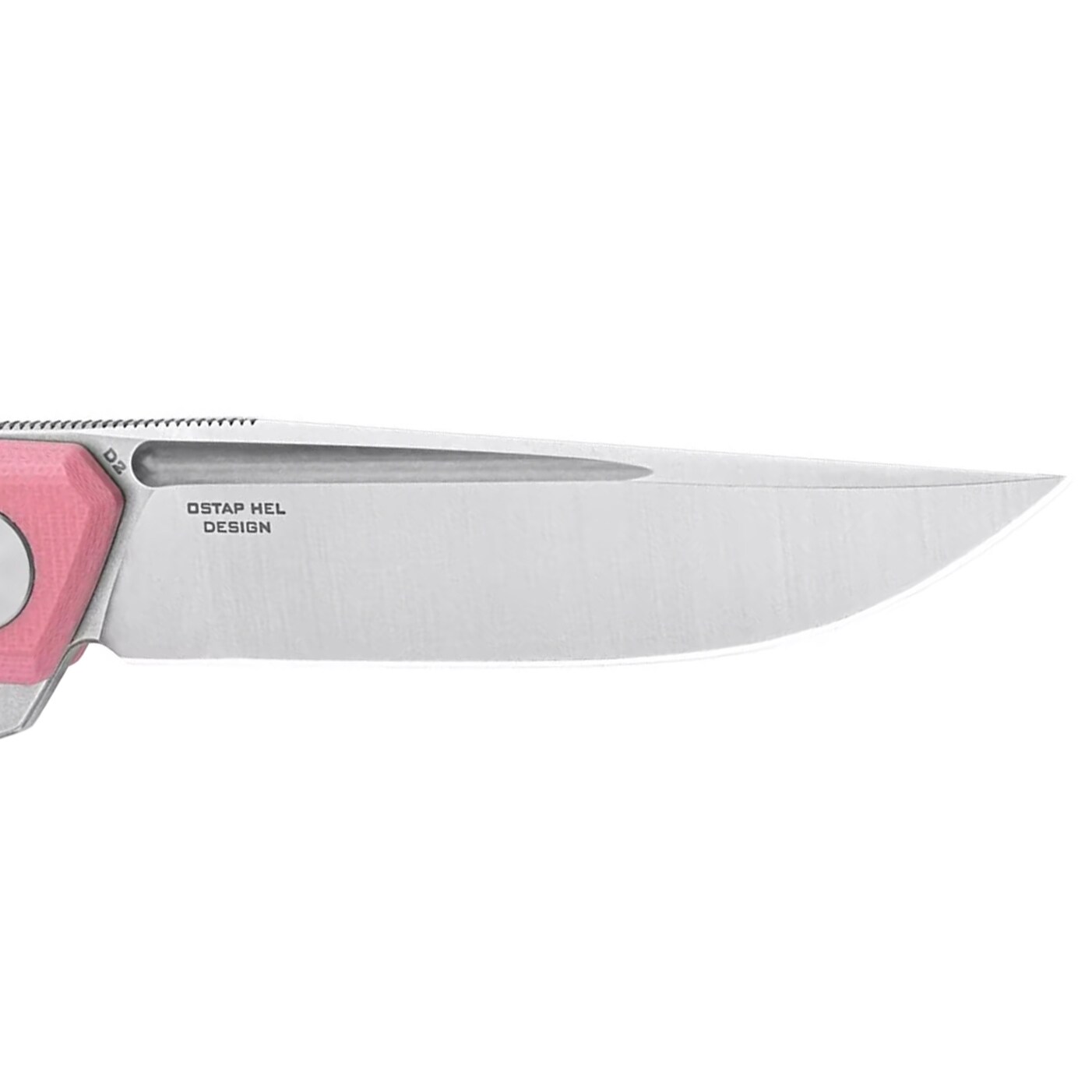 Складаний ніж Bestechman Mini Dundee - Pink/Satin Stonewash