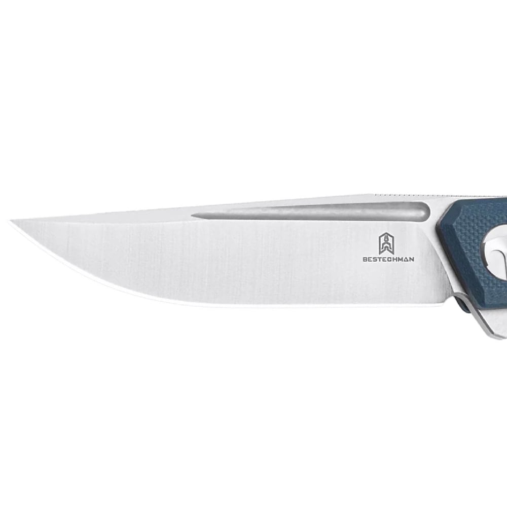 Bestechman Mini Dundee Folding Knife - Grey/Satin Stonewash