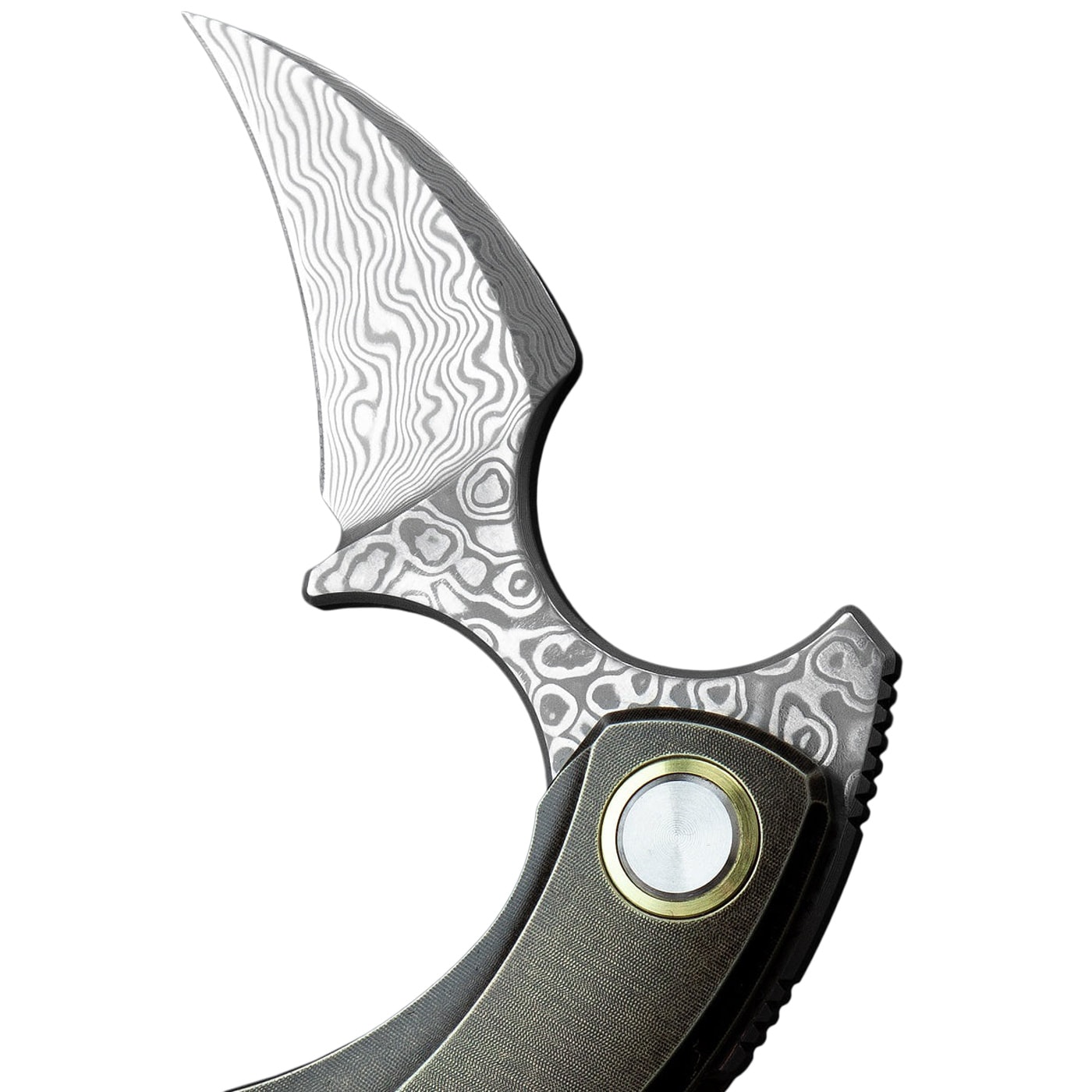 Складаний ніж Bestech Knives Strelit - Damascus/Bronze Titanium
