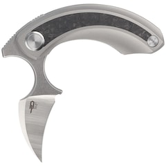 Nóż składany Bestech Knives Strelit - Satin/Grey Titanium Black Marble Carbon Fiber
