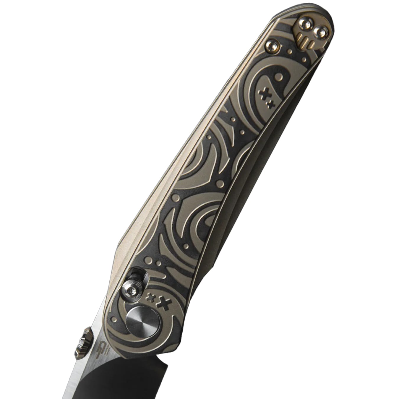 Nóż składany Bestech Knives Mothus - Satin/Light Bronze Titanium