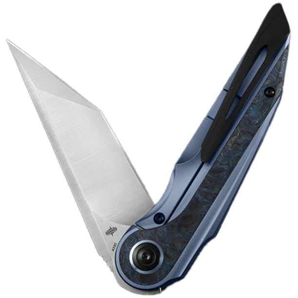 Складаний ніж Bestech Knives Blind Fury - Satin/Blue Titanium Silver Carbon Fiber