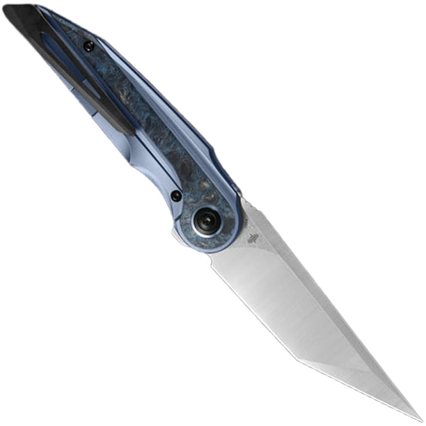 Nóż składany Bestech Knives Blind Fury - Satin/Blue Titanium Silver Carbon Fiber