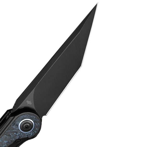 Складаний ніж Bestech Knives Blind Fury - Black Stonewash/Black Titanium Sky Blue Marble Carbon Fiber