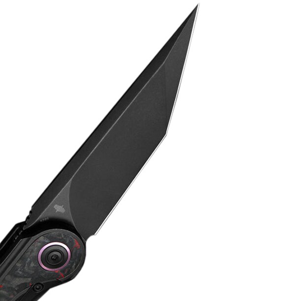Складаний ніж Bestech Knives Blind Fury - Black Stonewash/Black Titanium Red Marble Carbon Fiber