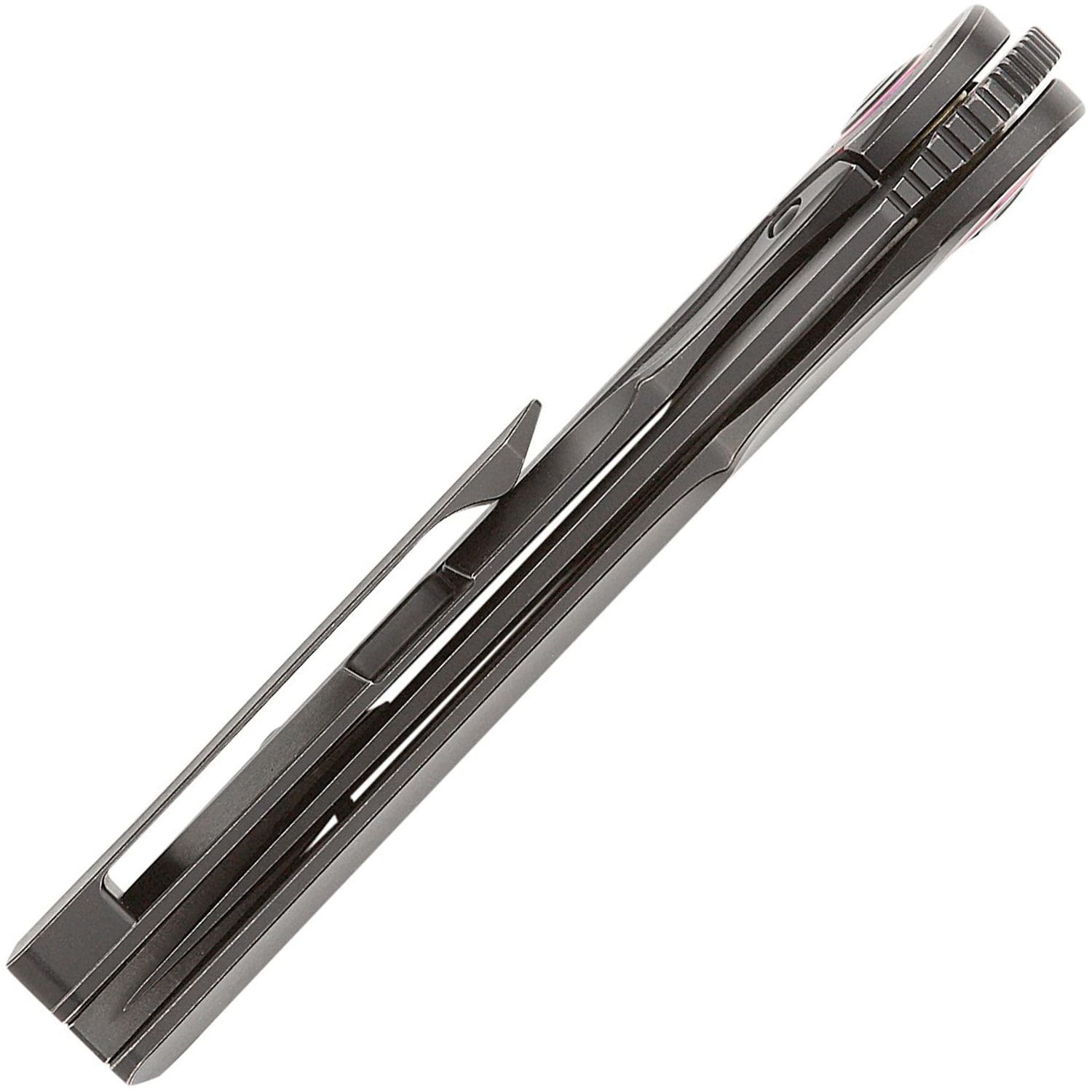 Nóż składany Bestech Knives Blind Fury - Black Stonewash/Black Titanium Red Marble Carbon Fiber