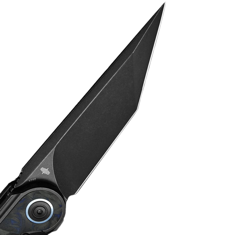 Nóż składany Bestech Knives Blind Fury - Black Stonewash/Black Titanium Blue Marble Carbon Fiber
