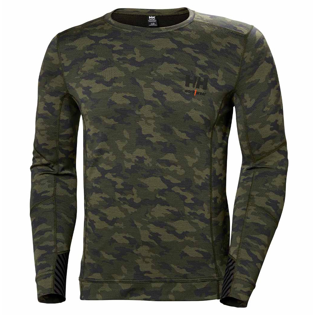 Koszulka termoaktywna Helly Hansen Lifa Merino Crewneck - Camo