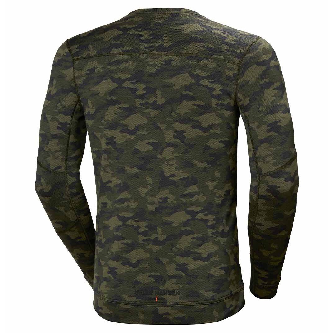 Koszulka termoaktywna Helly Hansen Lifa Merino Crewneck - Camo