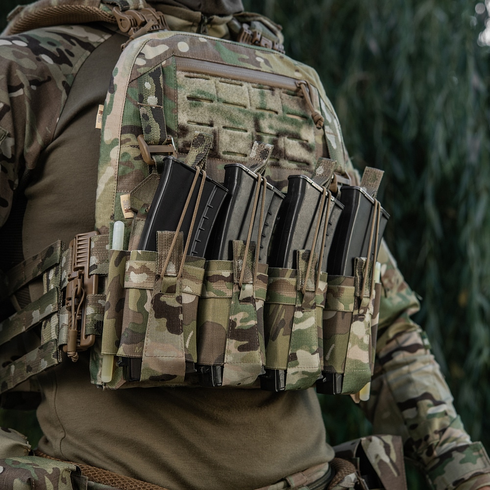 Передня панель M-Tac для плитоноски Cuirass QRS на 3 магазини - MultiCam