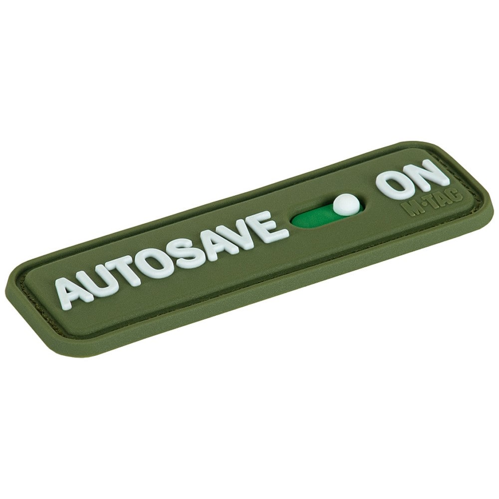 Naszywka M-Tac AUTOSAVE ON PVC - Olive