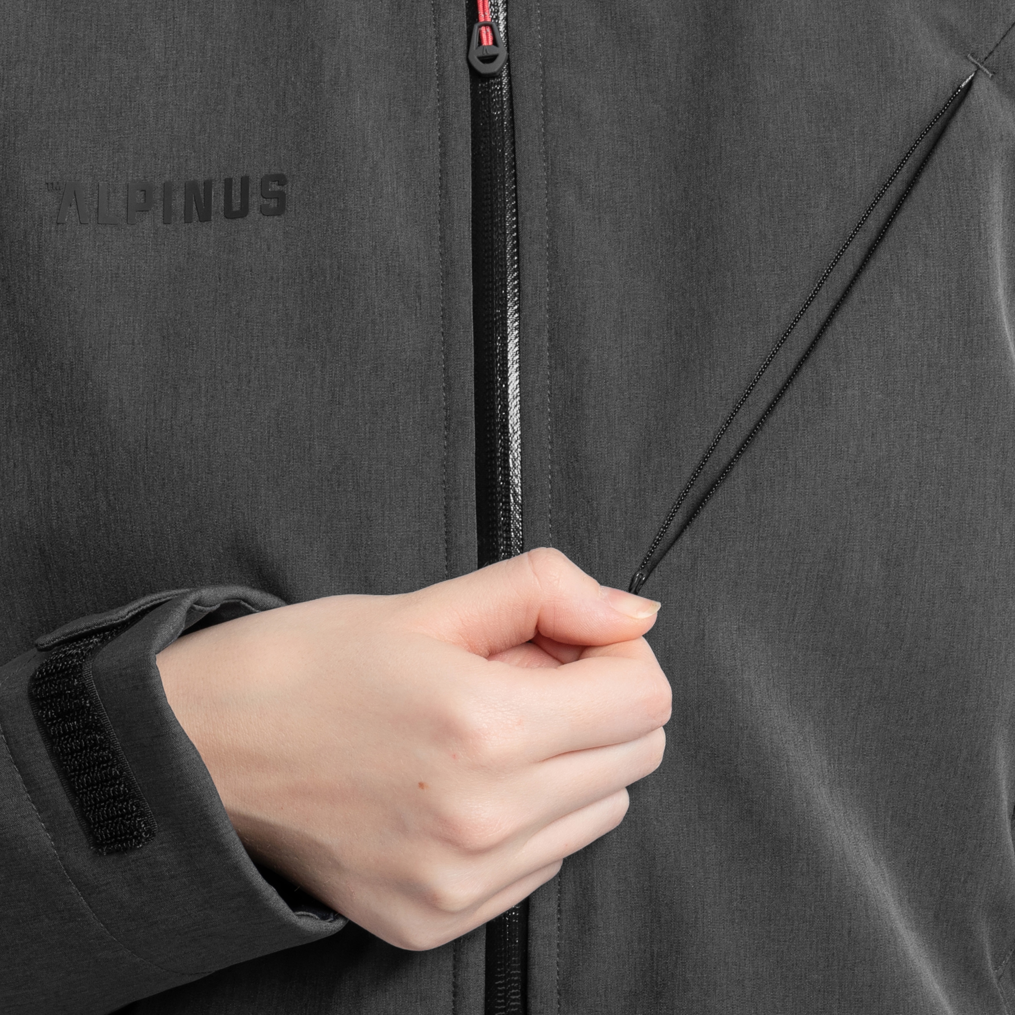Kurtka damska Alpinus Softshell Minthi - Grafitowa