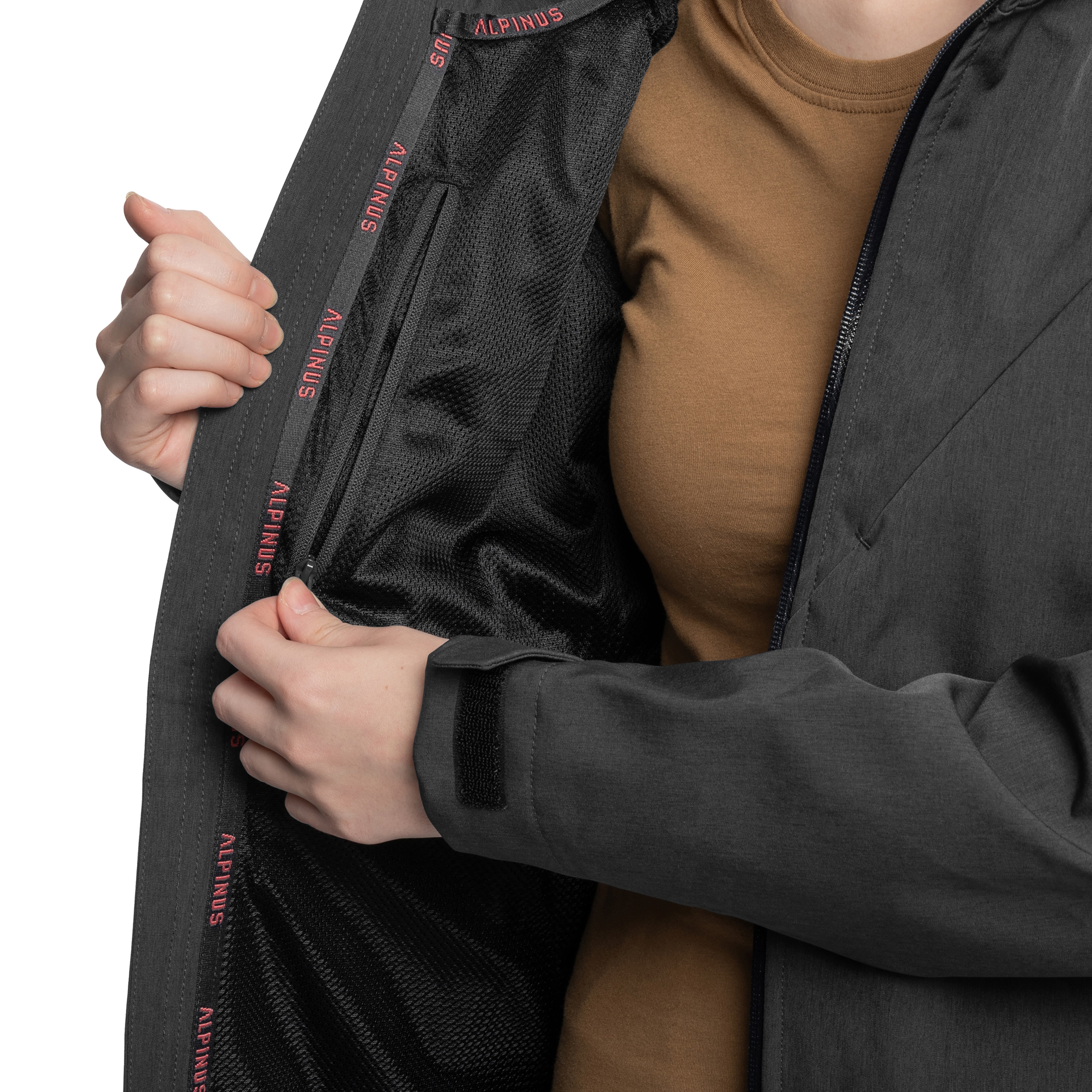 Kurtka damska Alpinus Softshell Minthi - Grafitowa