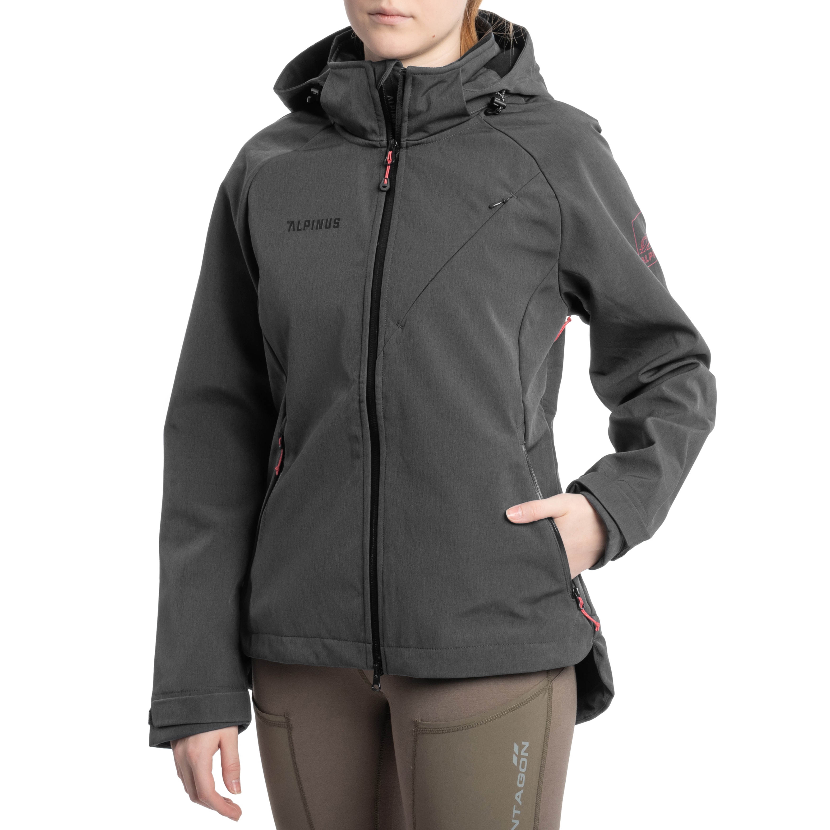 Kurtka damska Alpinus Softshell Minthi - Grafitowa