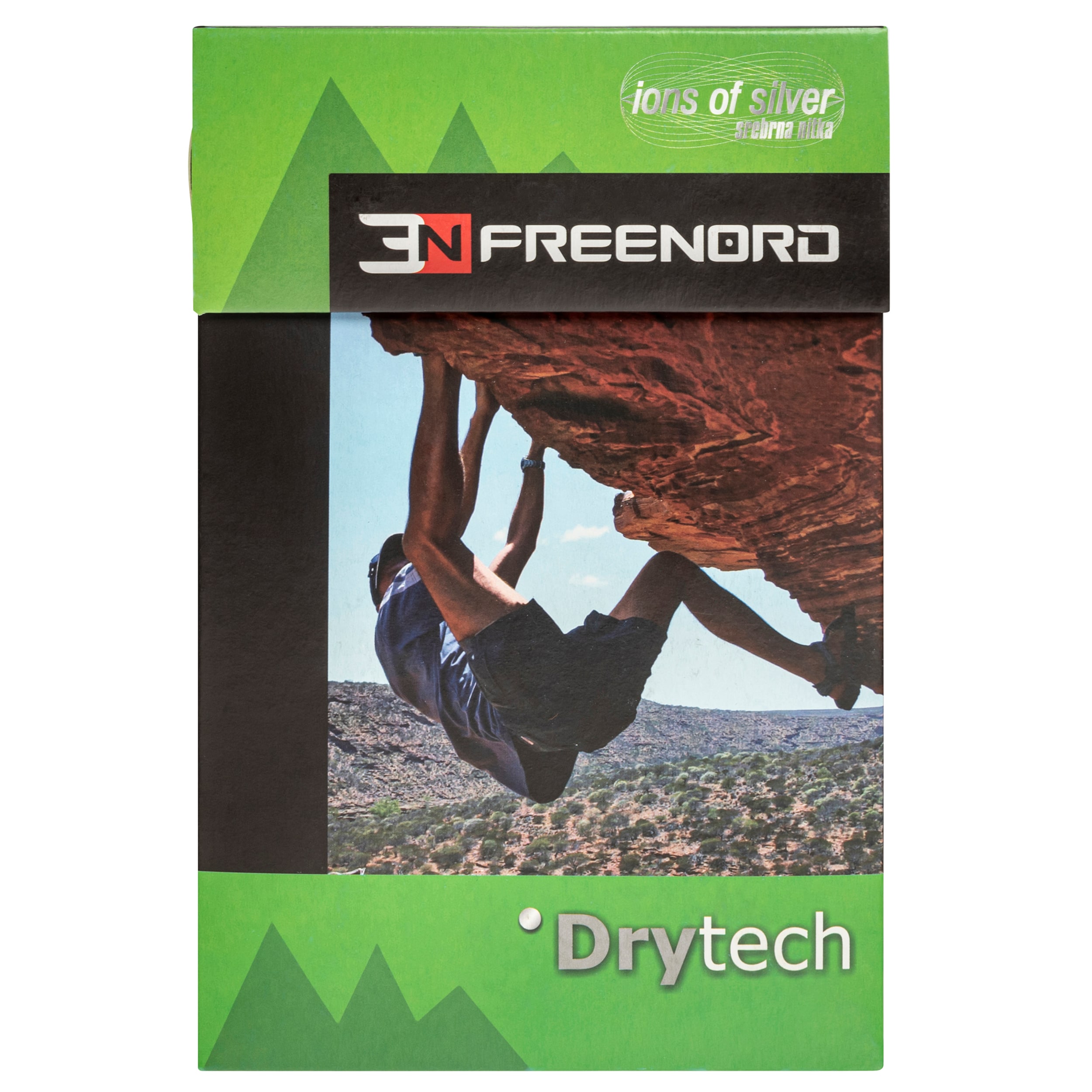 Термоактивна футболка FreeNord DryTech Short Sleeve - Black/Orange