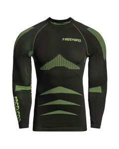 Термоактивна футболка FreeNord EnergyTech Long Sleeve - Black/Green Термоактивна футболка FreeNord EnergyTech Long Sleeve - Black/Green