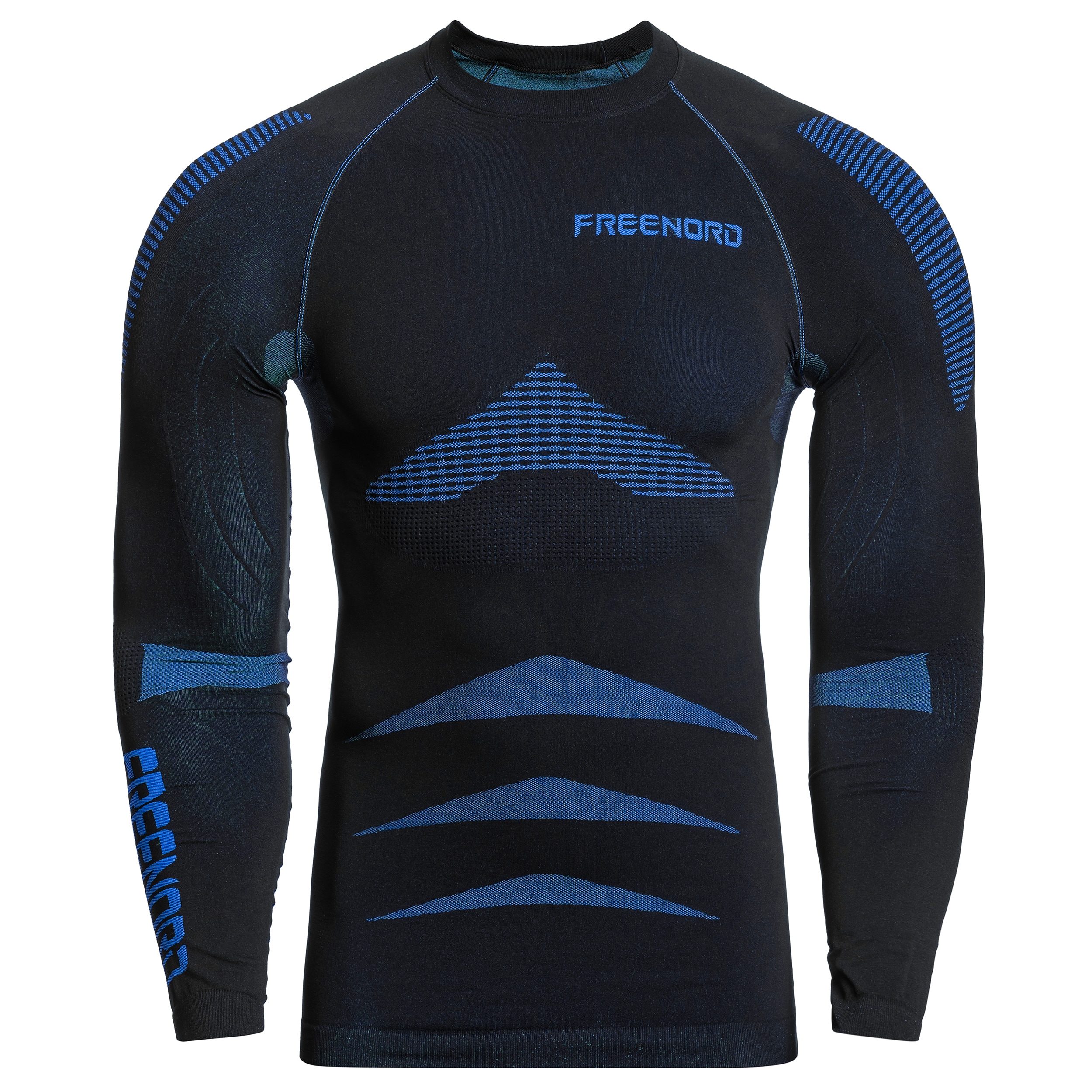 Термоактивна футболка FreeNord EnergyTech Long Sleeve - Black/Blue