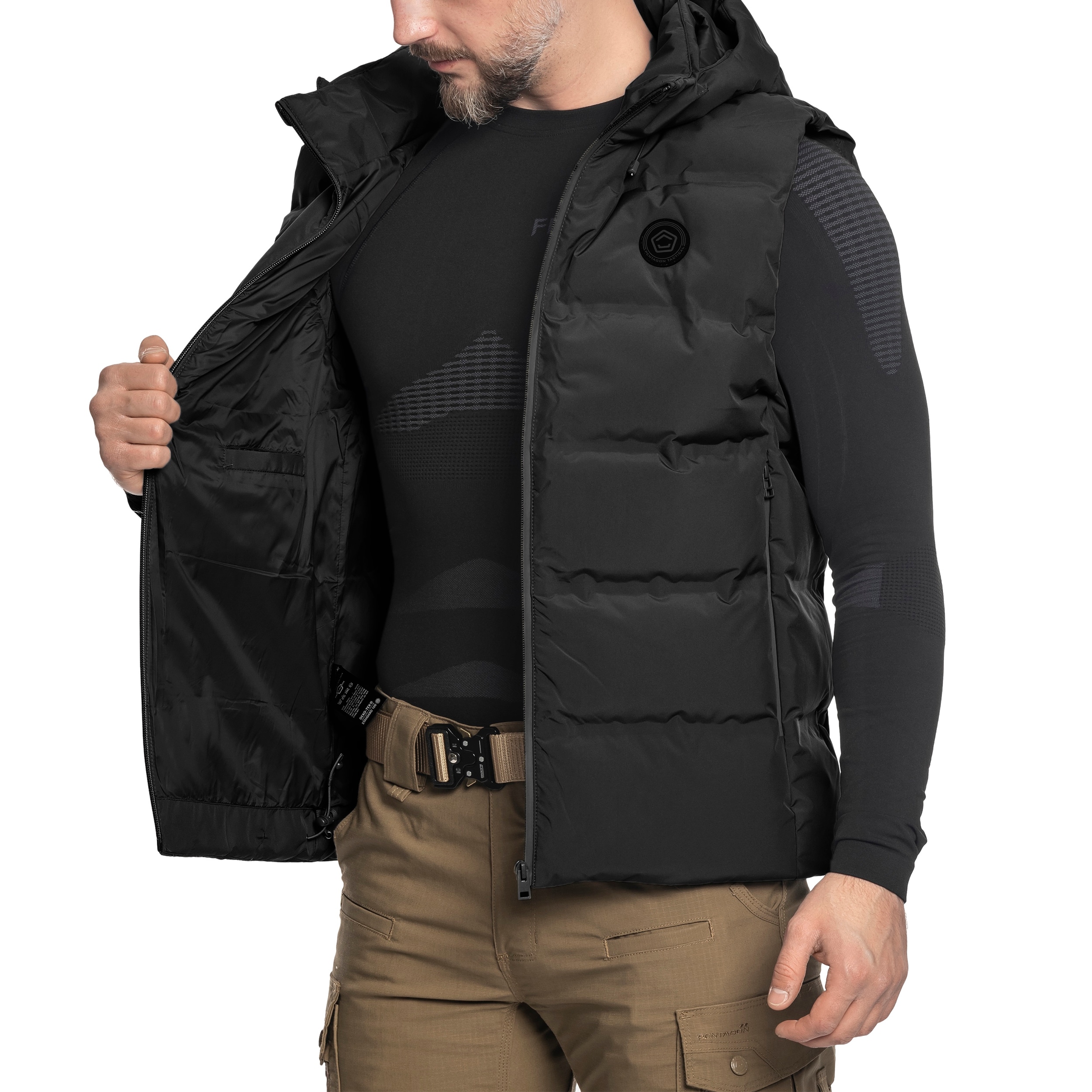Bezrękawnik Pentagon Omega Down - Black