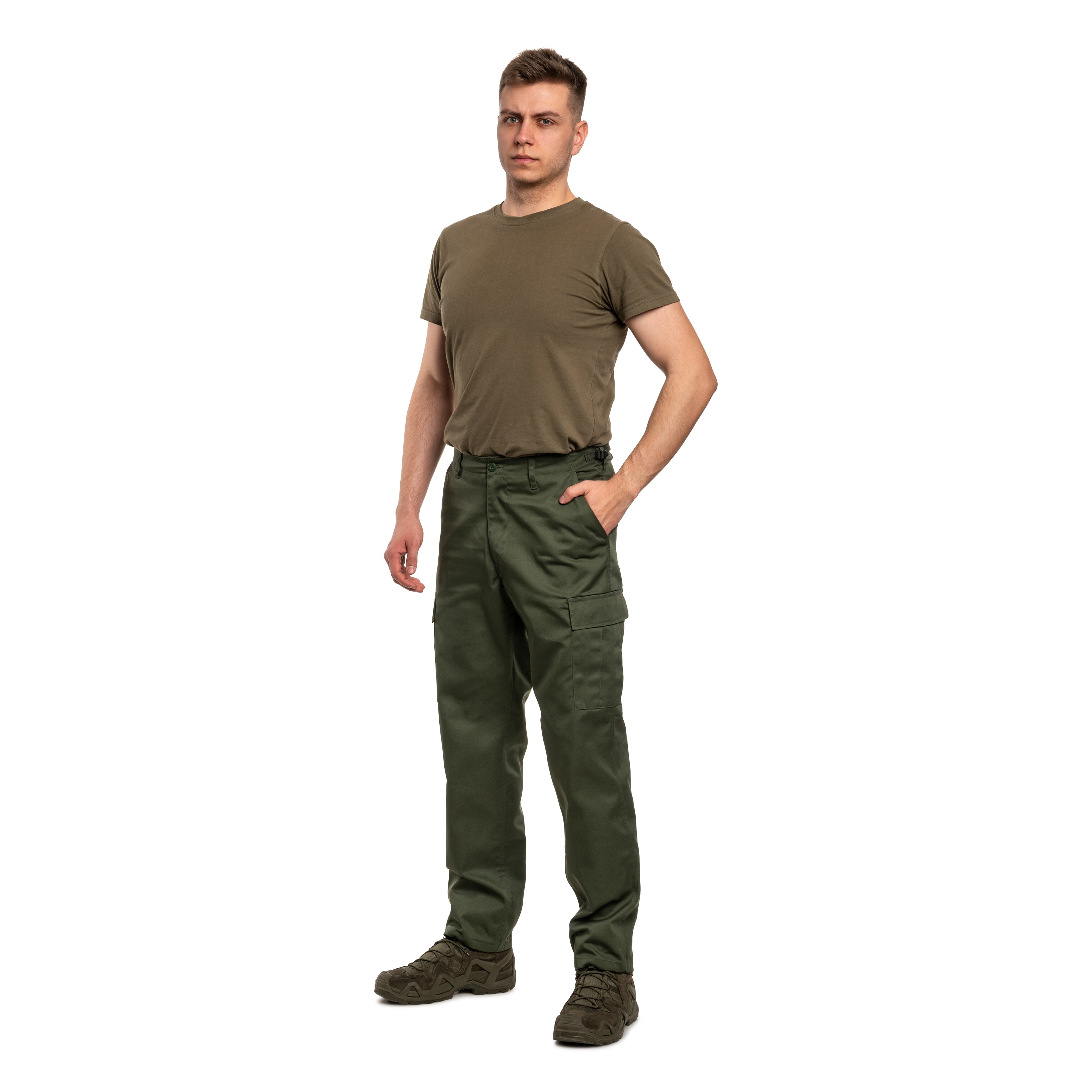 Spodnie wojskowe MFH US Combat BDU - Olive