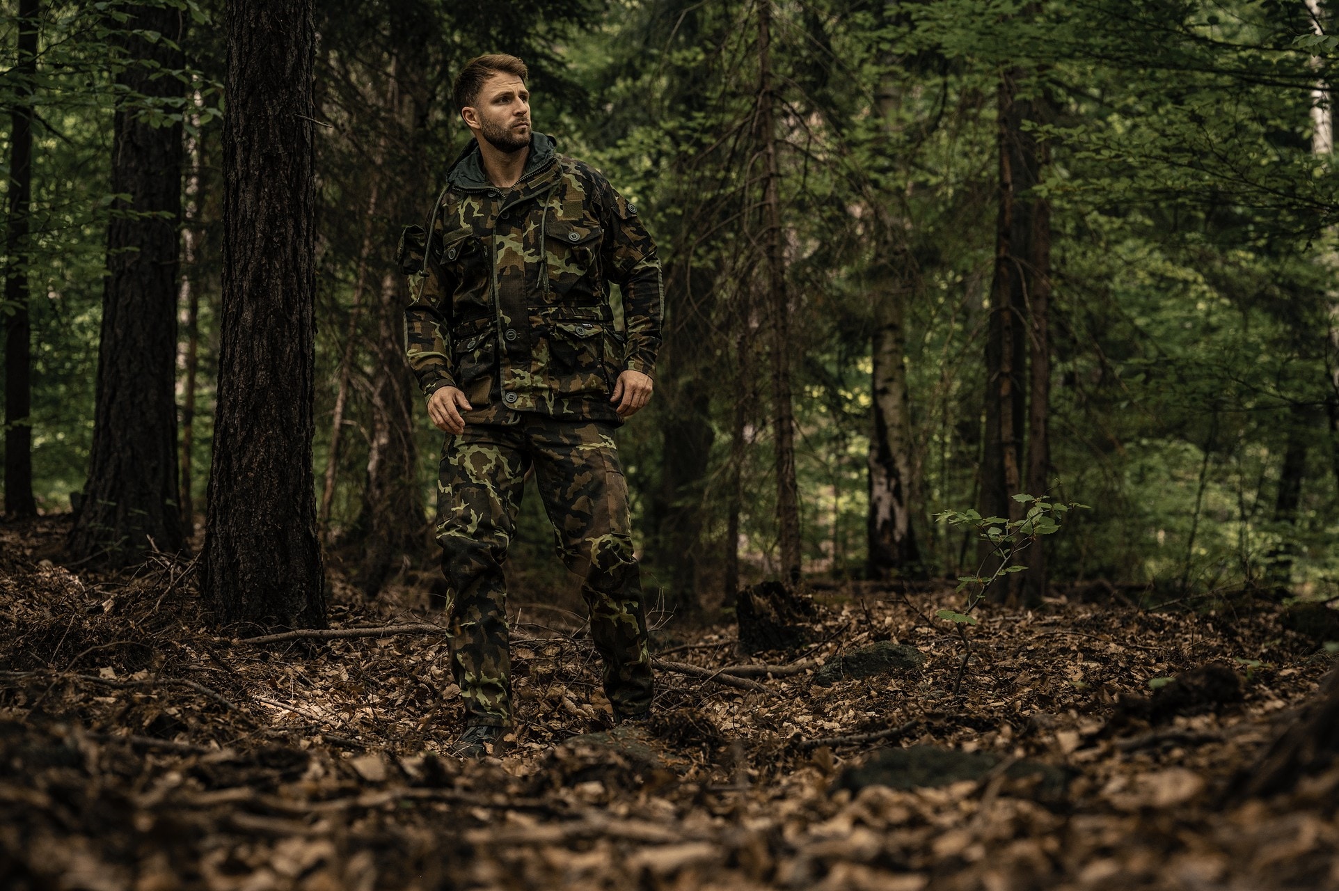 Spodnie wojskowe MFH US Combat BDU - M95 CZ Camo