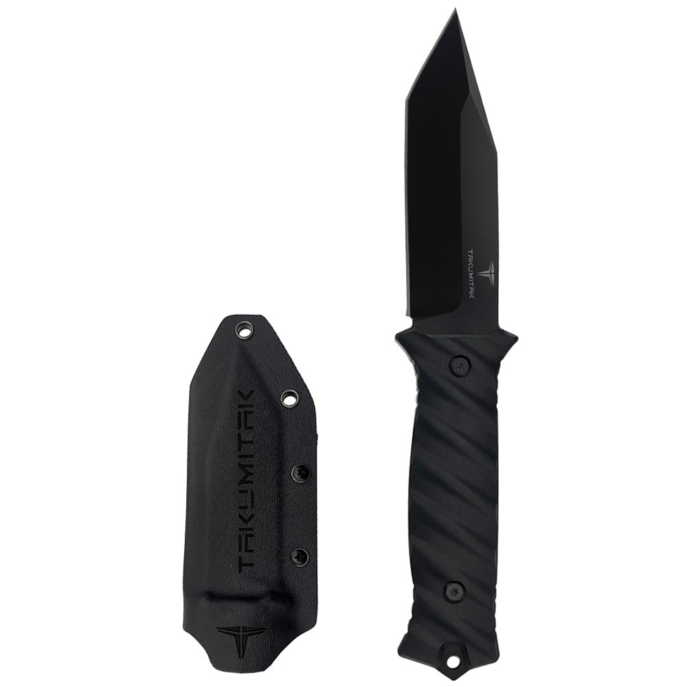 Takumitak Fulcrum Fixed Blade Knife - Black/Black