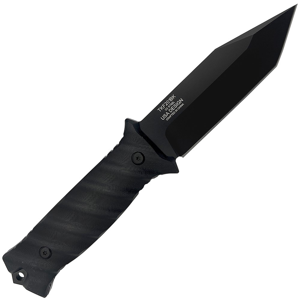 Takumitak Fulcrum Fixed Blade Knife - Black/Black