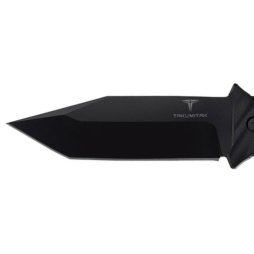 Takumitak Fulcrum Fixed Blade Knife - Black/Black