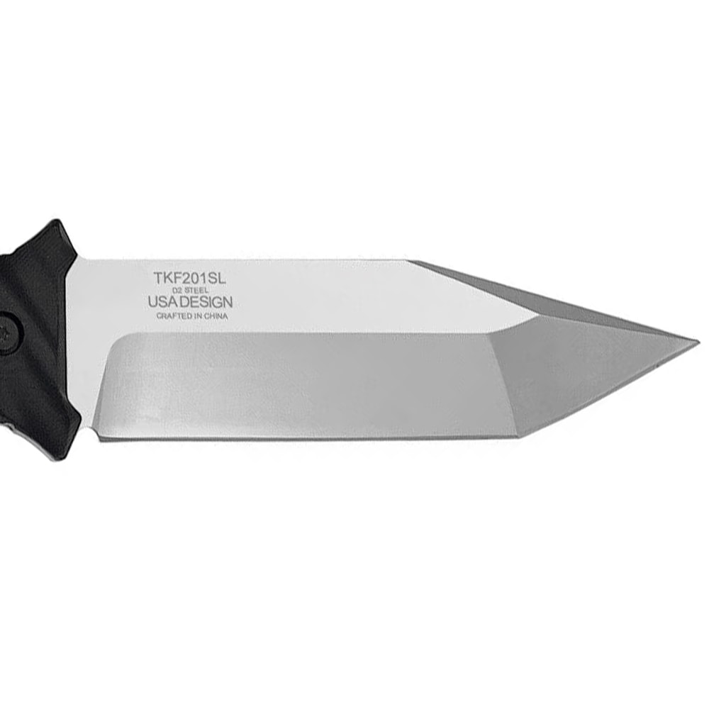 Takumitak Fulcrum Fixed Blade Knife - Black/Silver