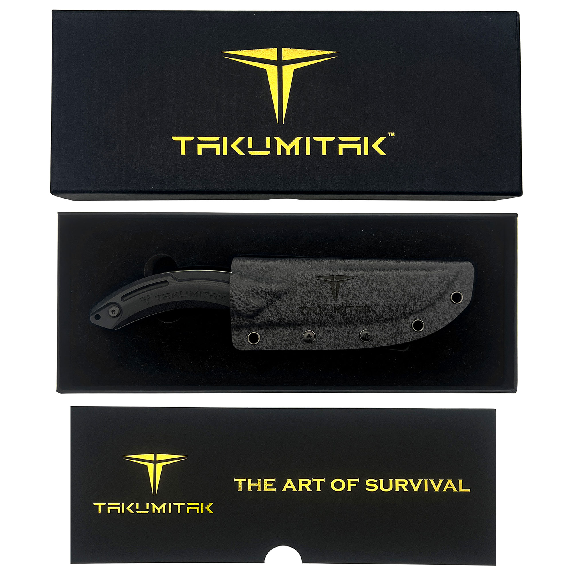 Nóż Takumitak Hunter - Black/Silver Blade
