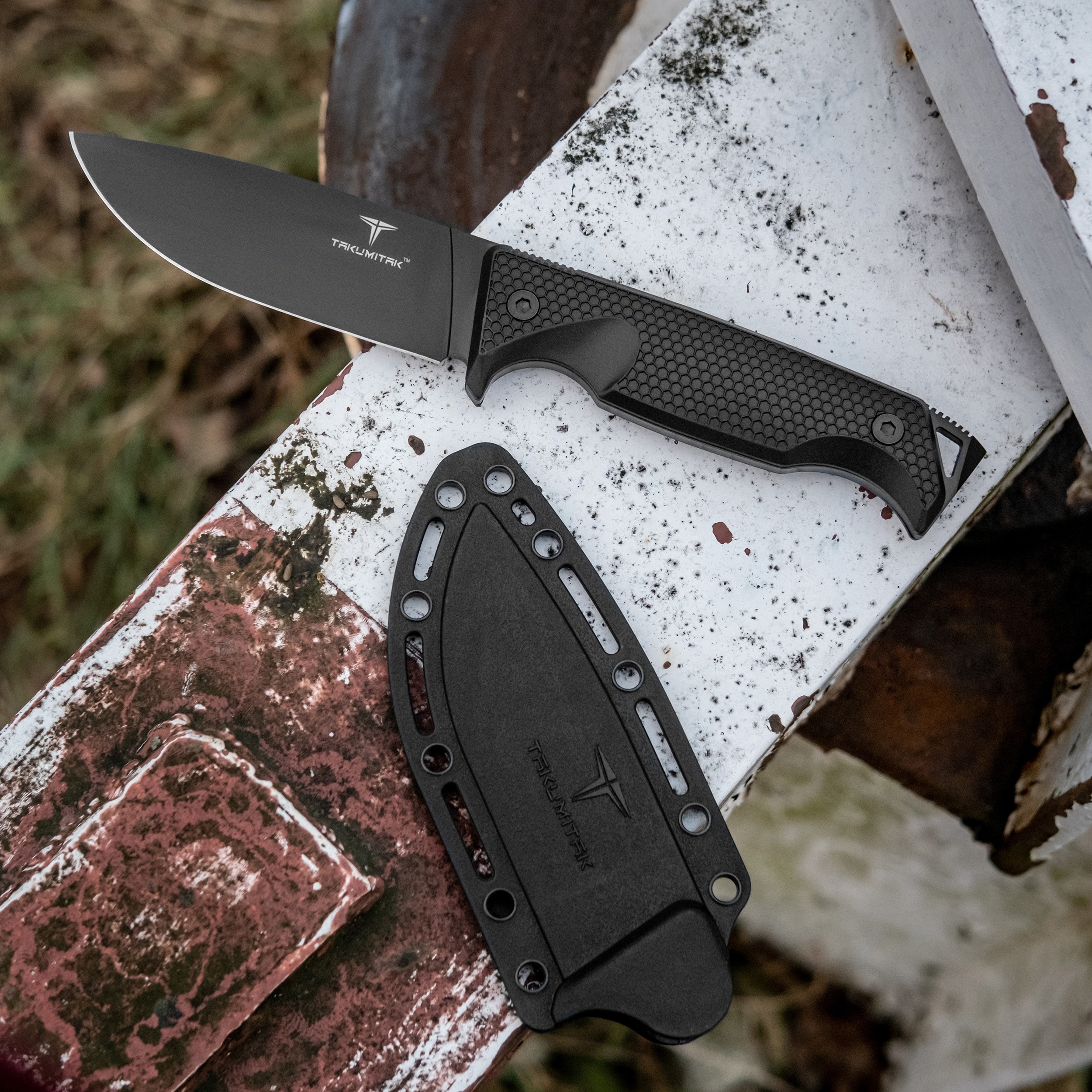 Nóż Takumitak Easy Night - Black/Coyote Brown